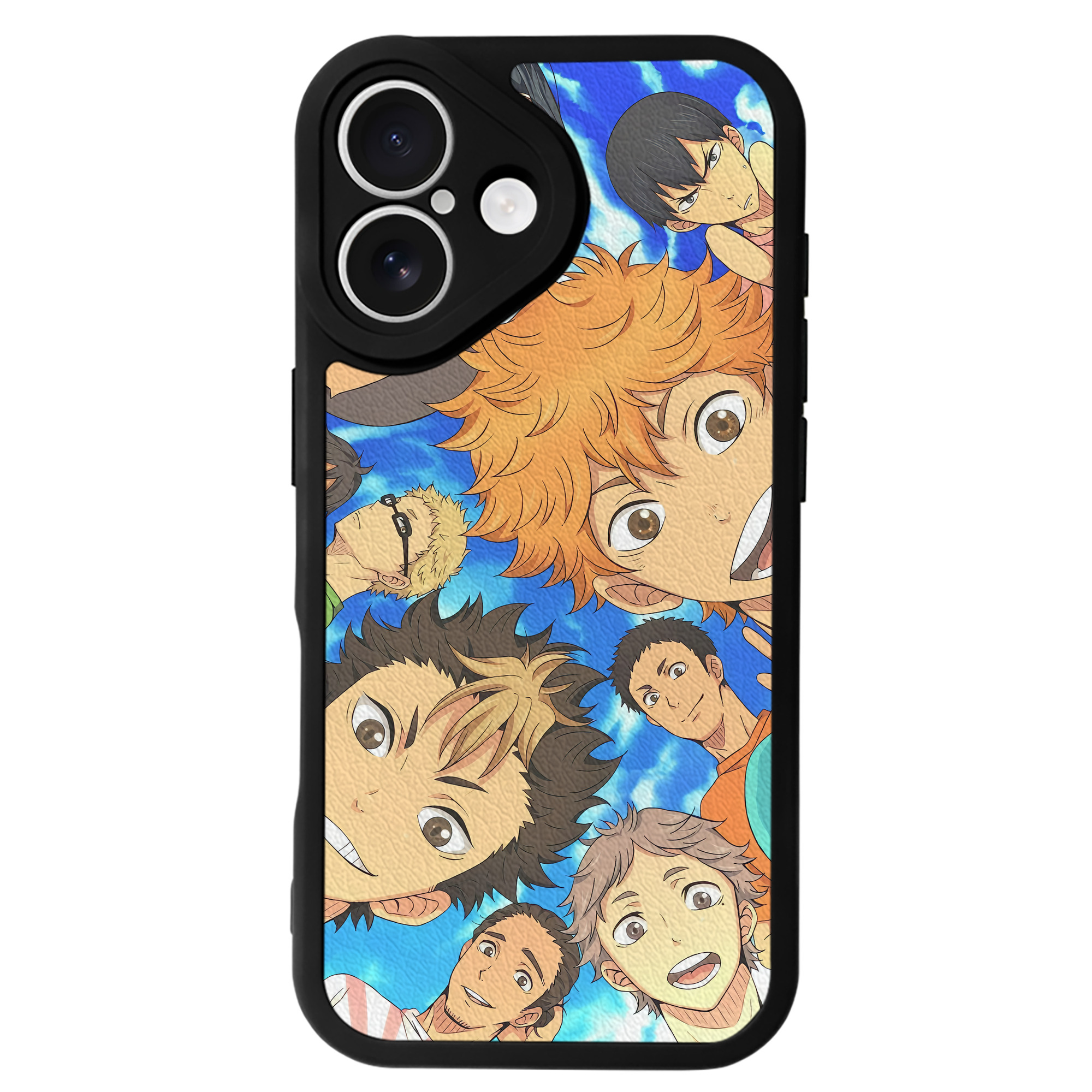 （画像用） ハイキュー!! Haikyu!! 【iPhone 16シリーズ対応】シリコンスマホケース（レザー調） 材質：シリコン